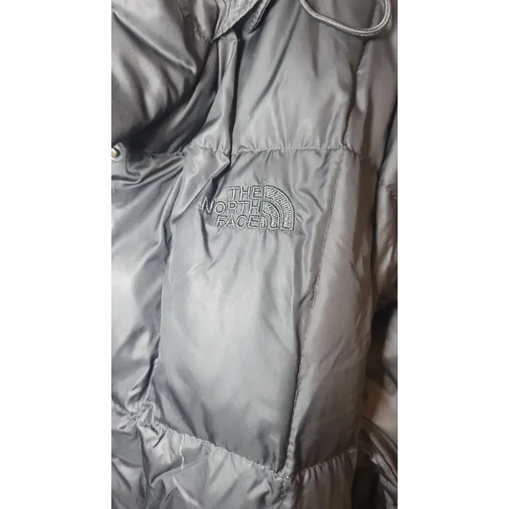 The North Face Women’s Black Hooded Long Down Puffer Coat Jacket Size M - Picture 5 of 12